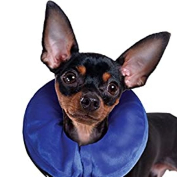 KONG - Cloud Collar - Plush, Inflatable E-Collar - for Recovery Blue Size XS - Picture 1 of 4